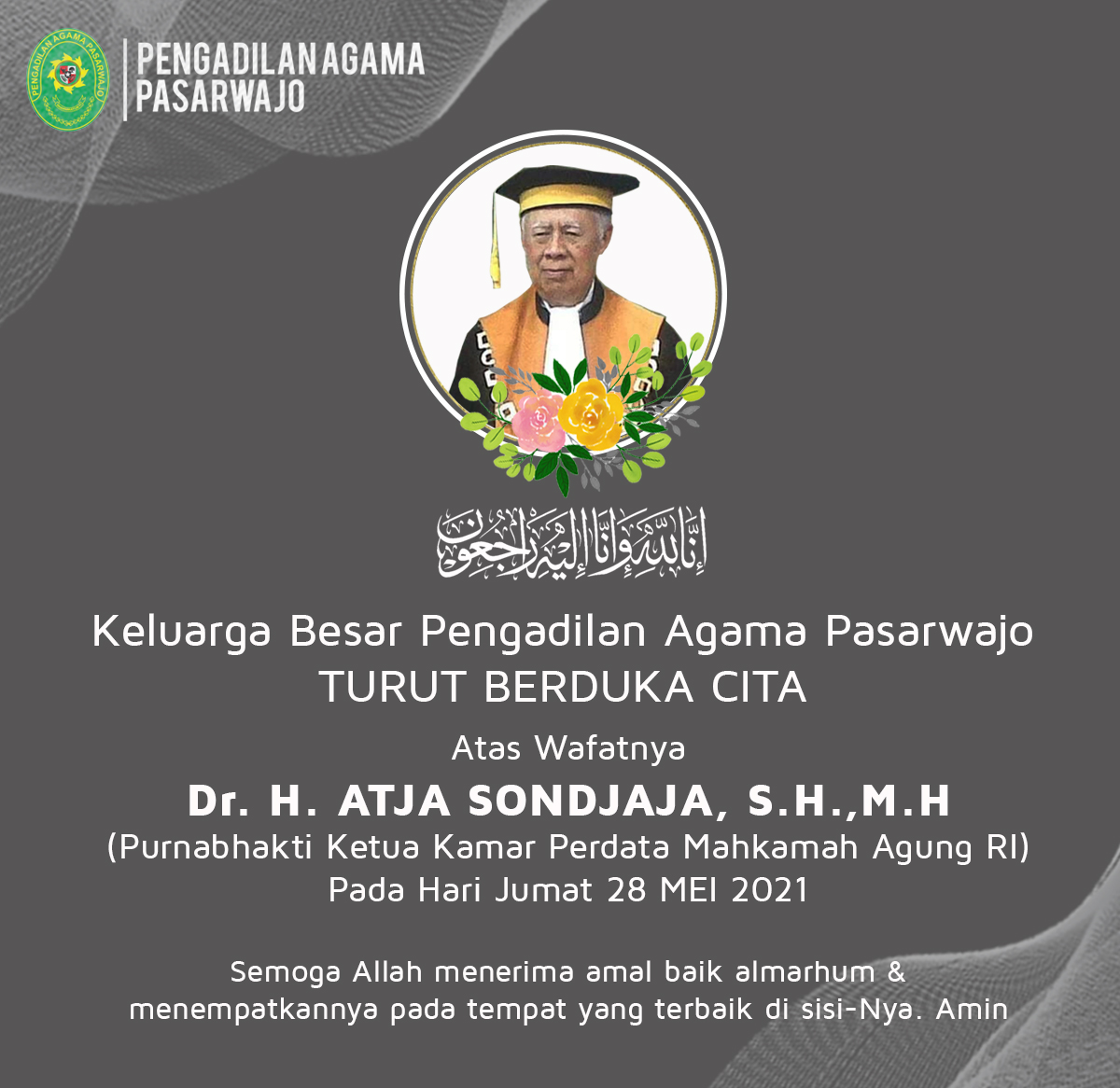 banner ucapan belasungkawa